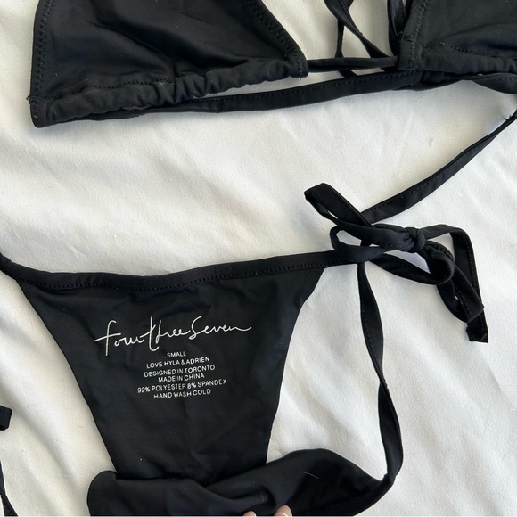 437 Black Bikini Set - Picture 4 of 6